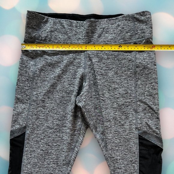 Victoria’s Secret PINK Women’s Gray Black Ultimate Mesh Athletic Leggings Size L - Picture 3 of 7